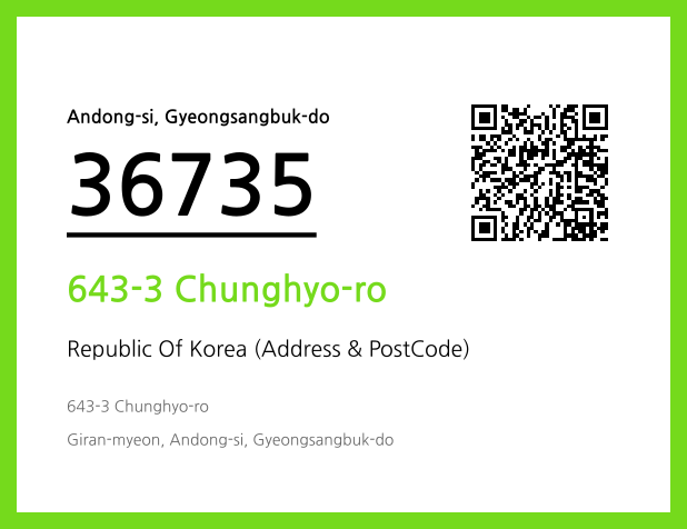 Address and Postal Code QR Code Image (CC BY 4.0)