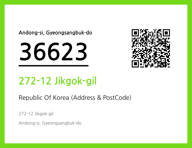 CC BY 4.0 Address and Postal Code QR Code Image (CC BY 4.0)