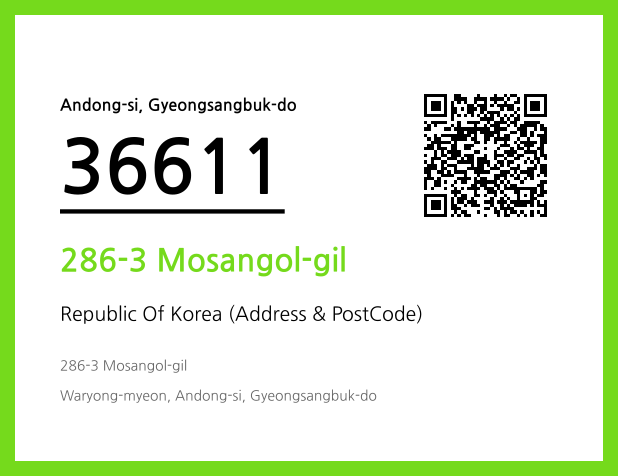 Address and Postal Code QR Code Image (CC BY 4.0)