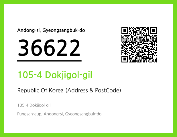 Address and Postal Code QR Code Image (CC BY 4.0)