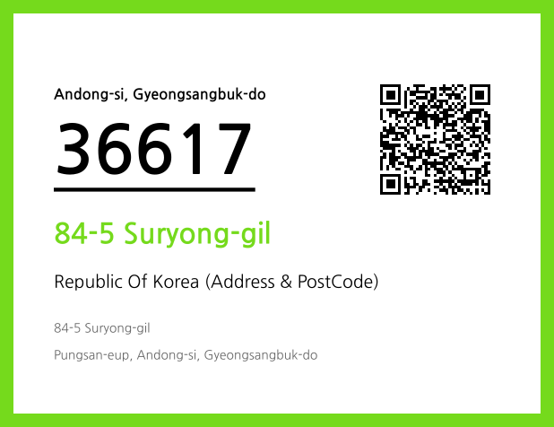 Address and Postal Code QR Code Image (CC BY 4.0)