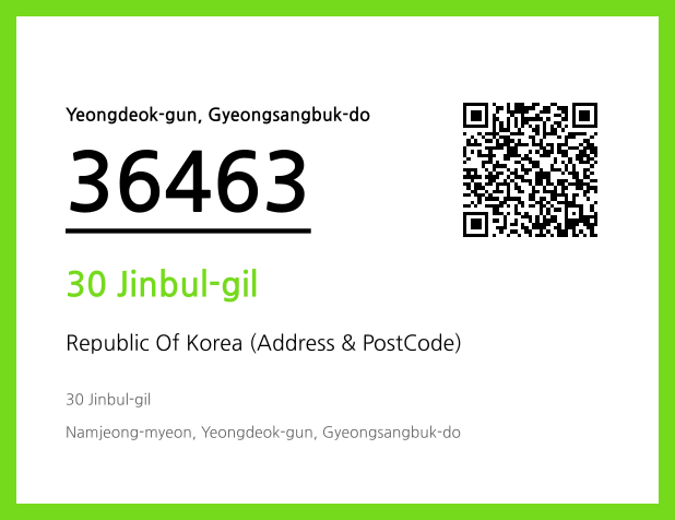 Address and Postal Code QR Code Image (CC BY 4.0)