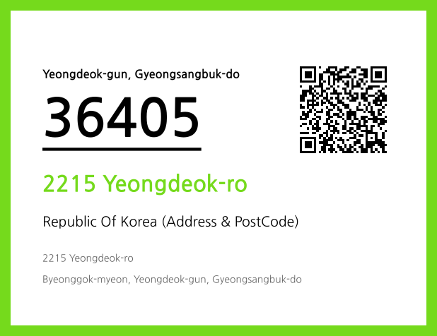 CC BY 4.0 Address and Postal Code QR Code Image (CC BY 4.0)