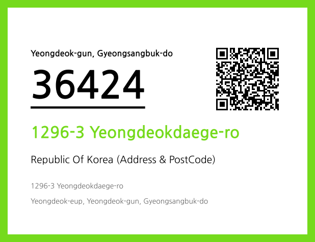 Address and Postal Code QR Code Image (CC BY 4.0)