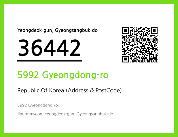 CC BY 4.0 Address and Postal Code QR Code Image (CC BY 4.0)