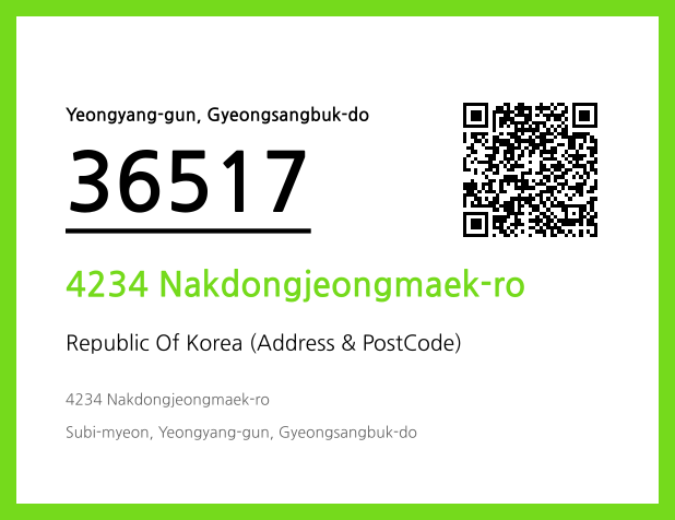 Address and Postal Code QR Code Image (CC BY 4.0)