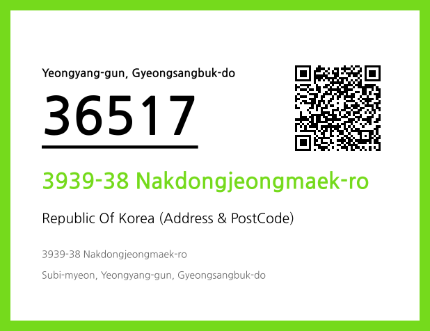 Address and Postal Code QR Code Image (CC BY 4.0)