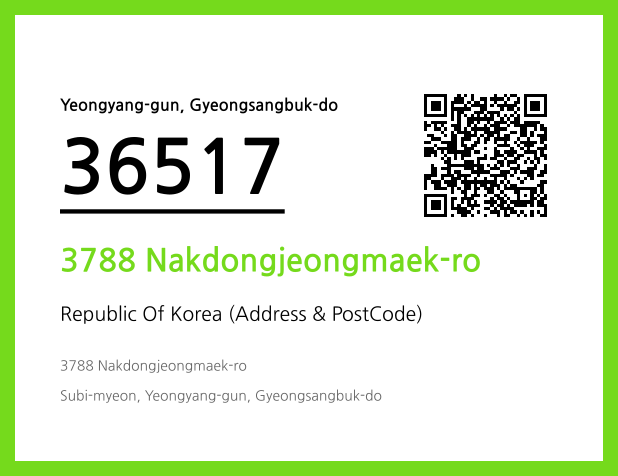 Address and Postal Code QR Code Image (CC BY 4.0)