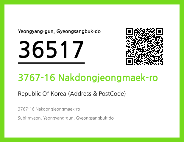 Address and Postal Code QR Code Image (CC BY 4.0)
