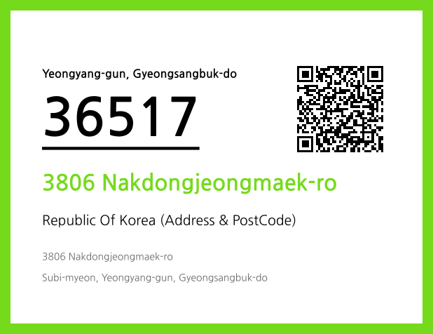 Address and Postal Code QR Code Image (CC BY 4.0)