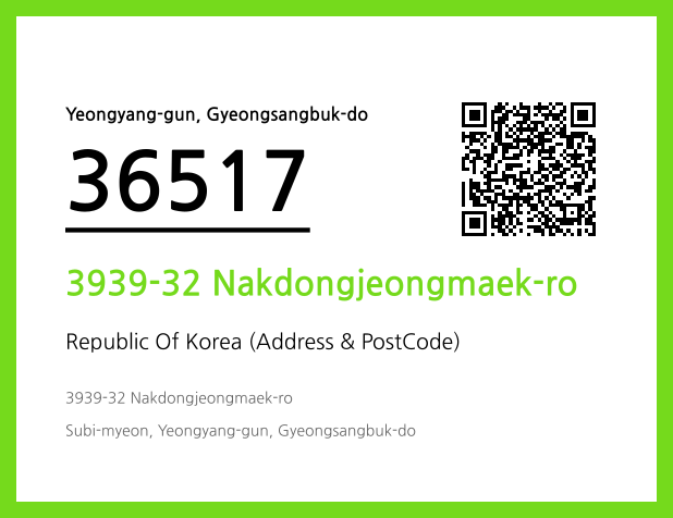 Address and Postal Code QR Code Image (CC BY 4.0)