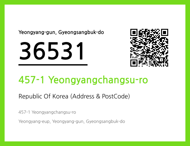 Address and Postal Code QR Code Image (CC BY 4.0)