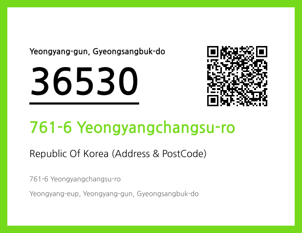 Address and Postal Code QR Code Image (CC BY 4.0)