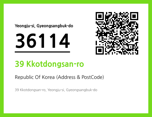 Address and Postal Code QR Code Image (CC BY 4.0)