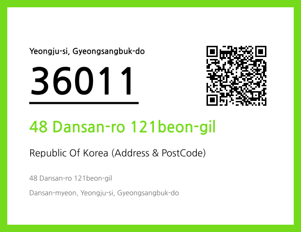 CC BY 4.0 Address and Postal Code QR Code Image (CC BY 4.0)