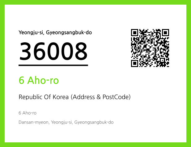 Address and Postal Code QR Code Image (CC BY 4.0)