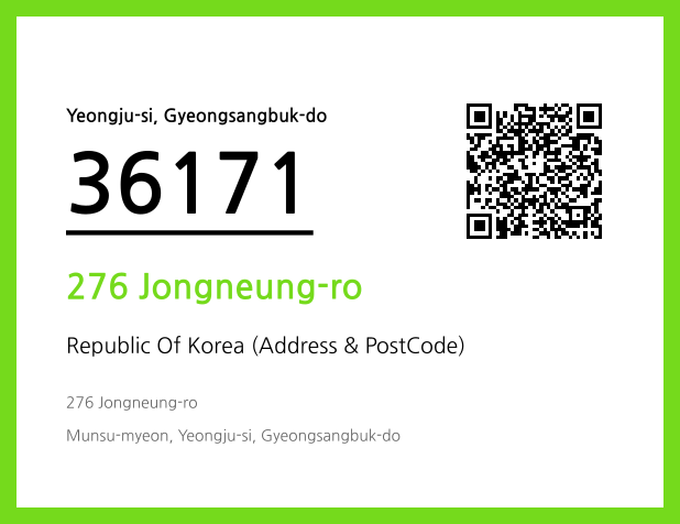 CC BY 4.0 Address and Postal Code QR Code Image (CC BY 4.0)