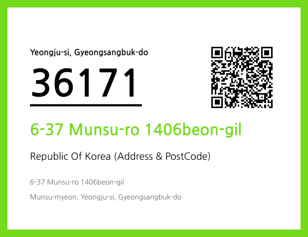 Address and Postal Code QR Code Image (CC BY 4.0)