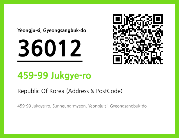 Address and Postal Code QR Code Image (CC BY 4.0)