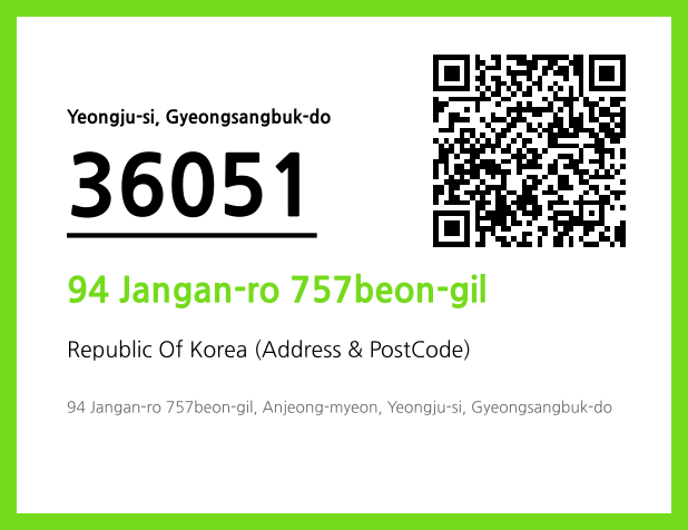 Address and Postal Code QR Code Image (CC BY 4.0)