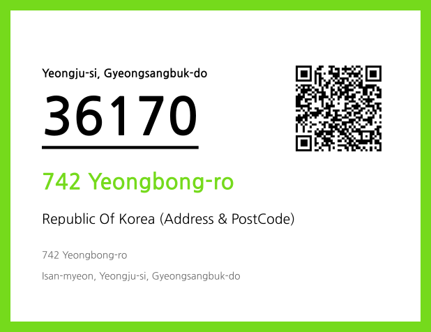 Address and Postal Code QR Code Image (CC BY 4.0)