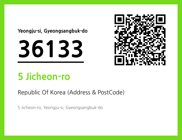 Address and Postal Code QR Code Image (CC BY 4.0)