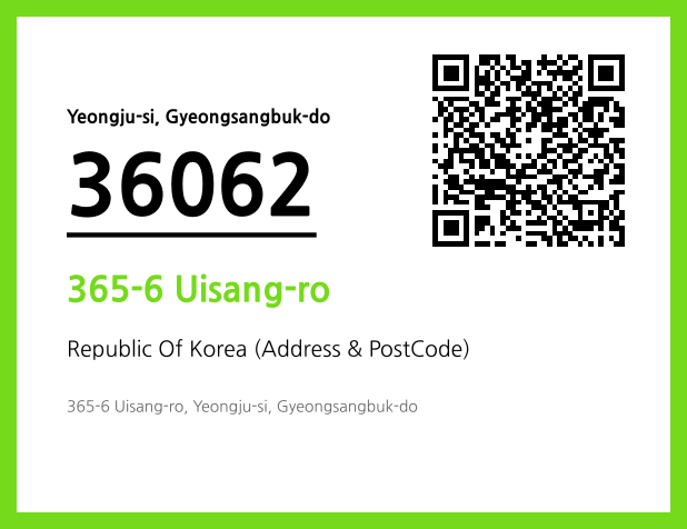 Address and Postal Code QR Code Image (CC BY 4.0)