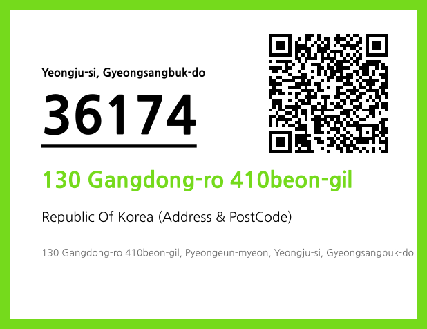 Address and Postal Code QR Code Image (CC BY 4.0)