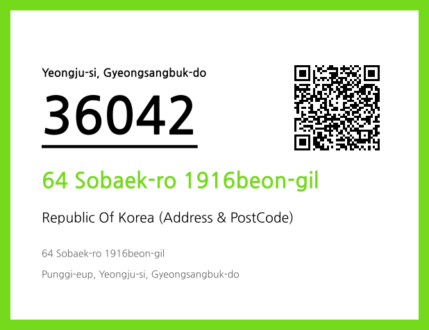 CC BY 4.0 Address and Postal Code QR Code Image (CC BY 4.0)