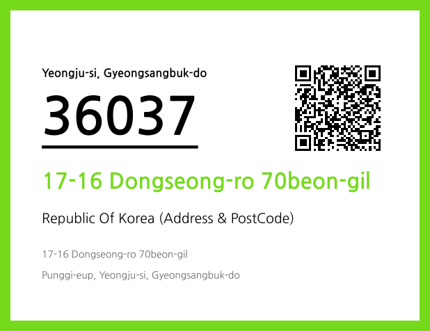 Address and Postal Code QR Code Image (CC BY 4.0)