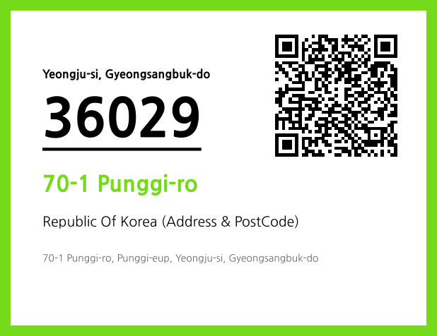 Address and Postal Code QR Code Image (CC BY 4.0)