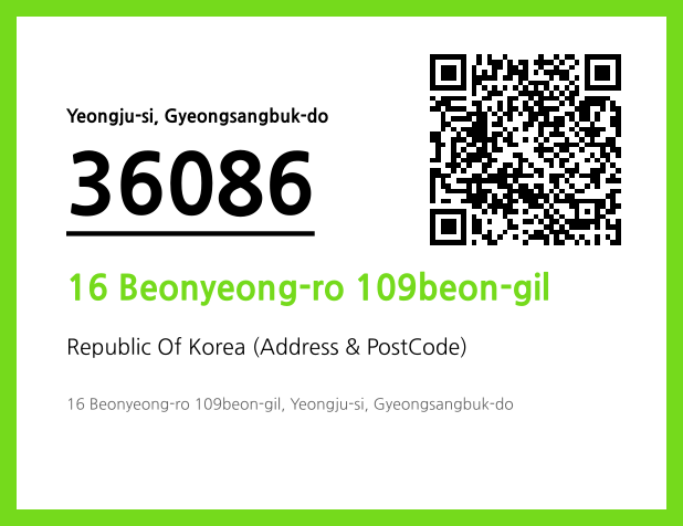 Address and Postal Code QR Code Image (CC BY 4.0)