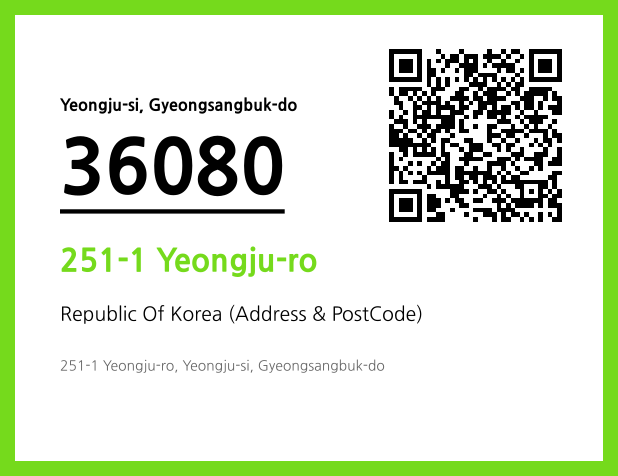 Address and Postal Code QR Code Image (CC BY 4.0)