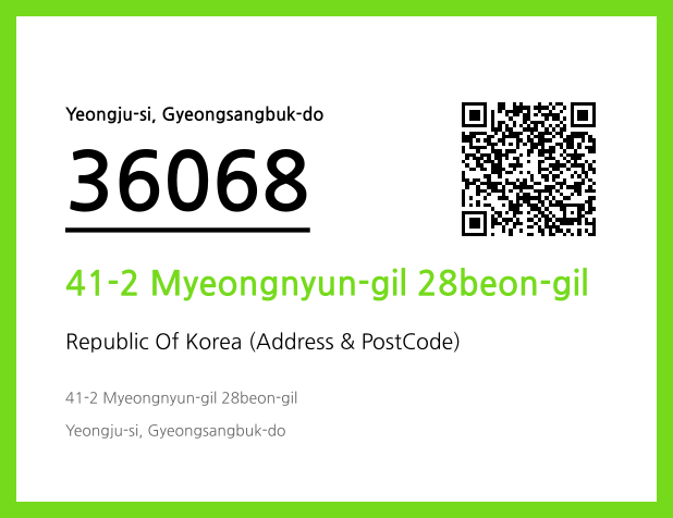 Address and Postal Code QR Code Image (CC BY 4.0)