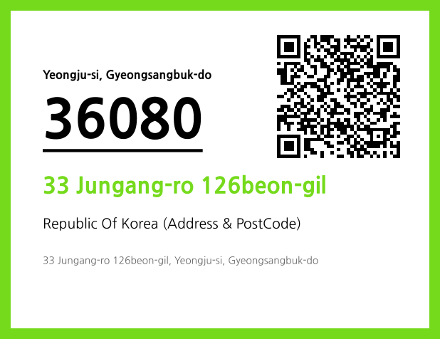 Address and Postal Code QR Code Image (CC BY 4.0)