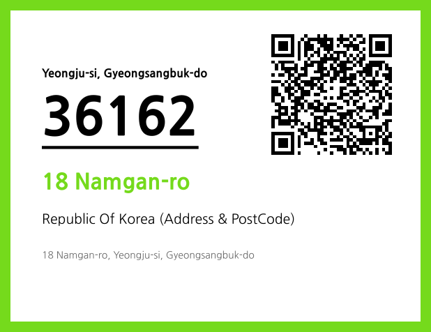 Address and Postal Code QR Code Image (CC BY 4.0)