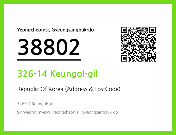 Address and Postal Code QR Code Image (CC BY 4.0)