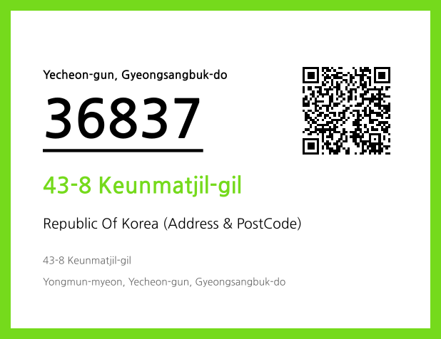 Address and Postal Code QR Code Image (CC BY 4.0)