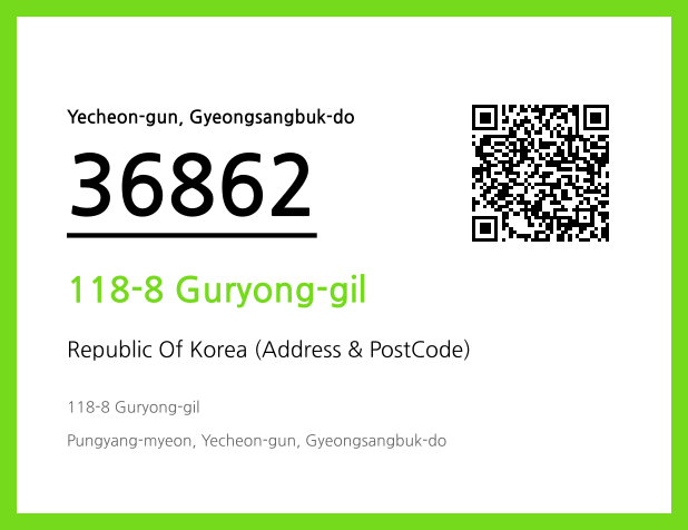 CC BY 4.0 Address and Postal Code QR Code Image (CC BY 4.0)