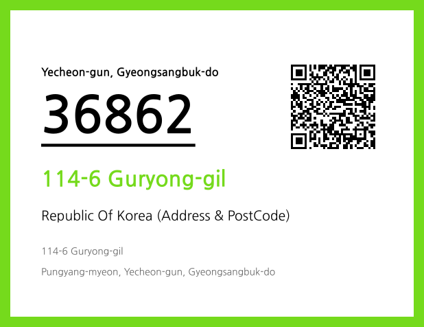 Address and Postal Code QR Code Image (CC BY 4.0)