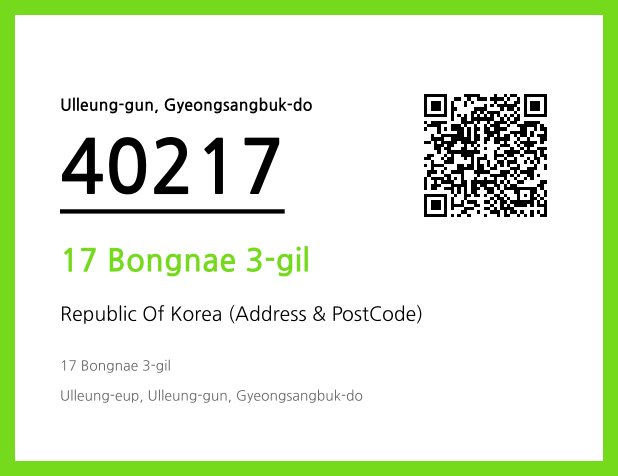 Address and Postal Code QR Code Image (CC BY 4.0)