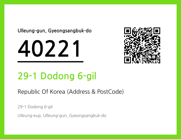 Address and Postal Code QR Code Image (CC BY 4.0)