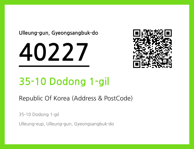 Address and Postal Code QR Code Image (CC BY 4.0)