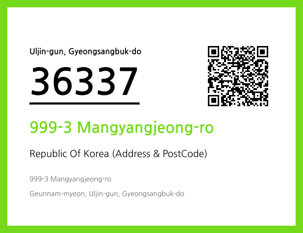 Address and Postal Code QR Code Image (CC BY 4.0)