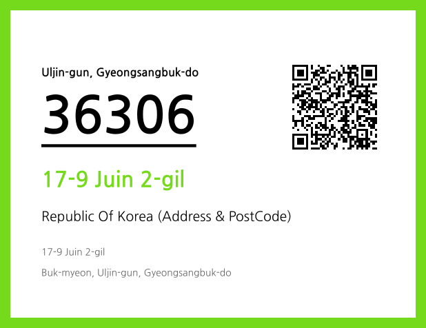 Address and Postal Code QR Code Image (CC BY 4.0)