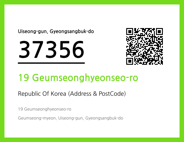 Address and Postal Code QR Code Image (CC BY 4.0)
