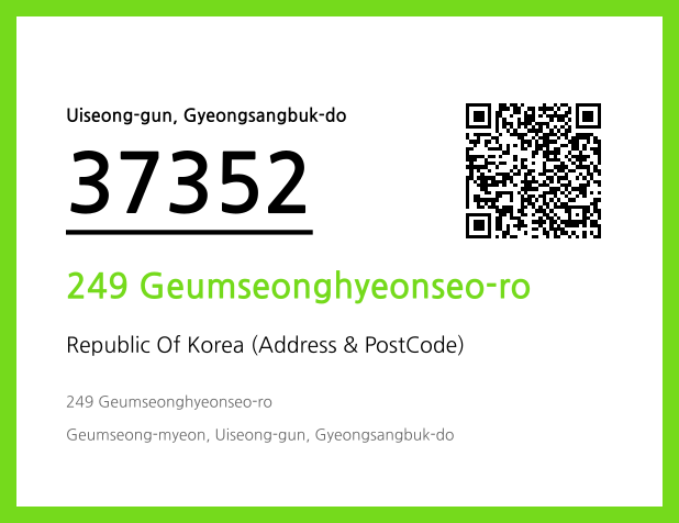 Address and Postal Code QR Code Image (CC BY 4.0)