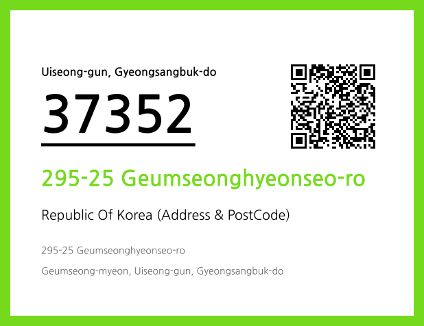 Address and Postal Code QR Code Image (CC BY 4.0)