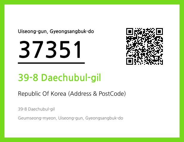 CC BY 4.0 Address and Postal Code QR Code Image (CC BY 4.0)