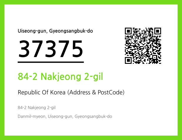 Address and Postal Code QR Code Image (CC BY 4.0)